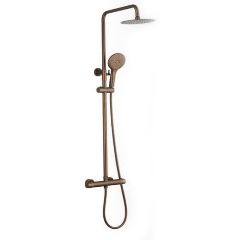 TB Menai Premium Round Thermostatic Overhead Shower Kit Adjustable Riser Rail | 1 Size, 5 Colours