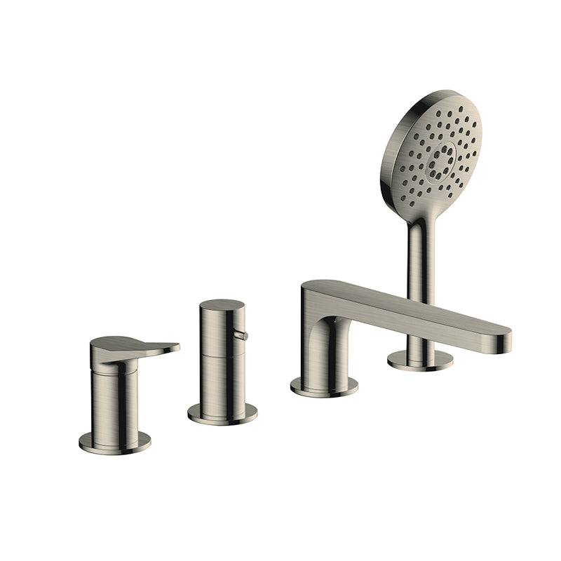 RAK-Petit Round 4 Hole Deck Mounted Premium Bath Shower Mixer