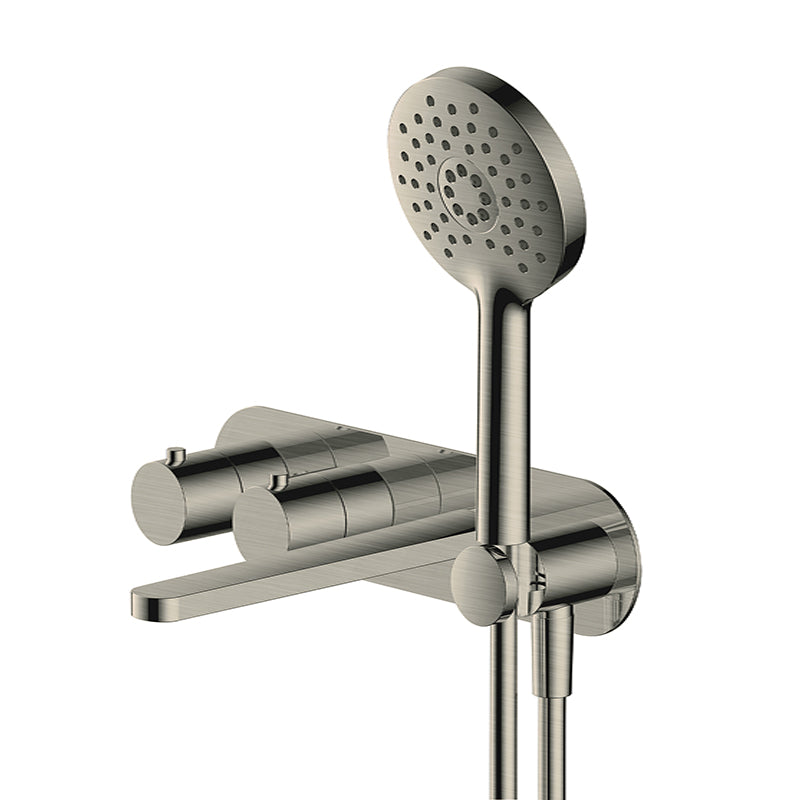 RAK-Petit Round Wall Mounted Thermostatic Bath Mixer Four-Control Configuration