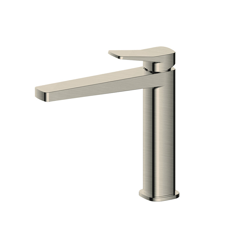 RAK-Petit Square Mid Height Basin Mixer Premium Solid Brass Build
