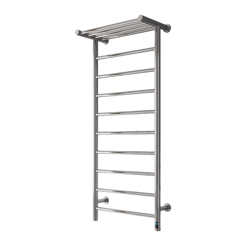 Reina Maira Dry Electric Heated Towel Rail with Shelf Rail