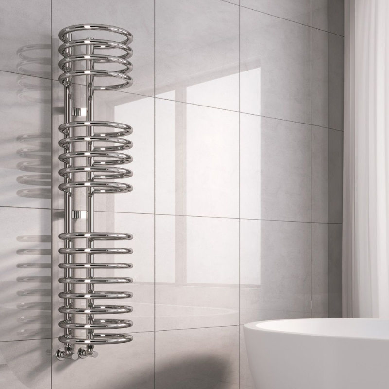 Reina Claro Vertical Tube Towel Rails
