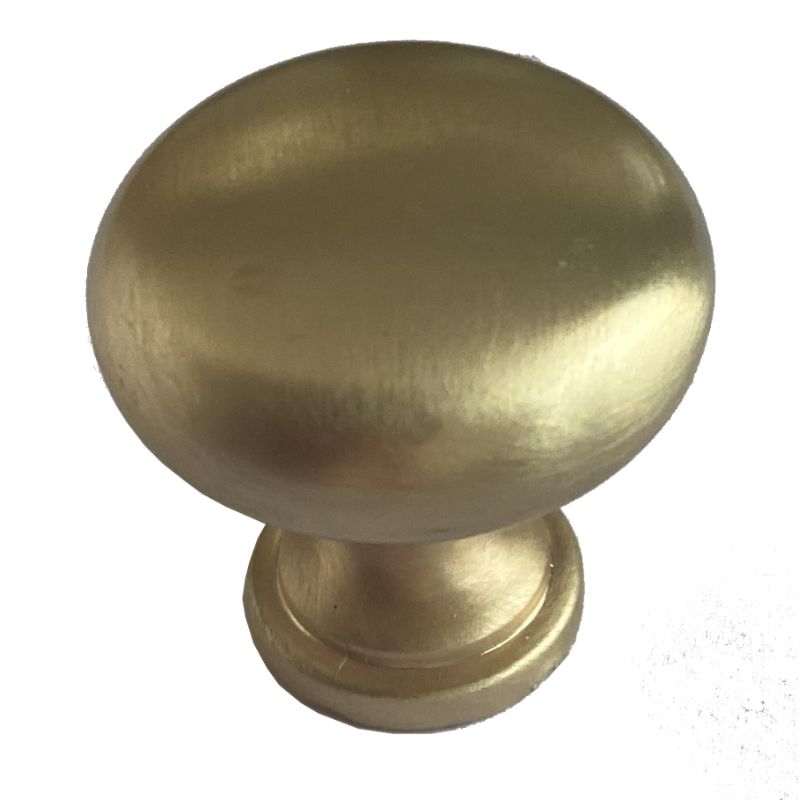 Brushed Brass Cabinet Handle - Round (4253)