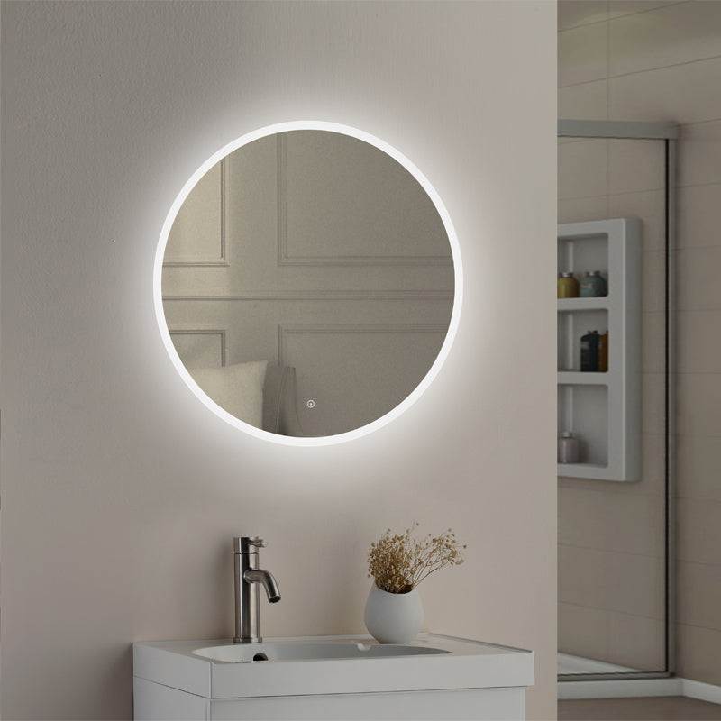 TB Lily Slimline LED Round Touch Mirror Built-in Demister | 3 Sizes