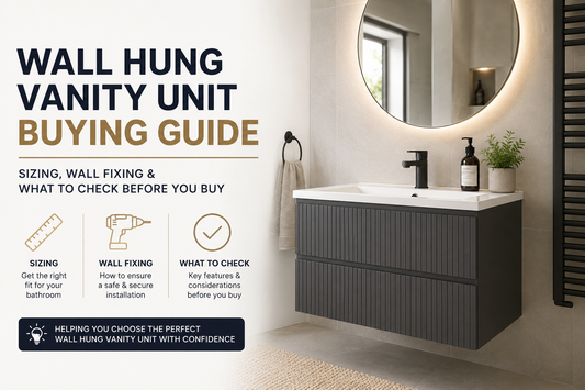 This Is An Image For The Blog Post About Wall Hung Vanity Unit Buying Guide: Sizing & Wall Fixing