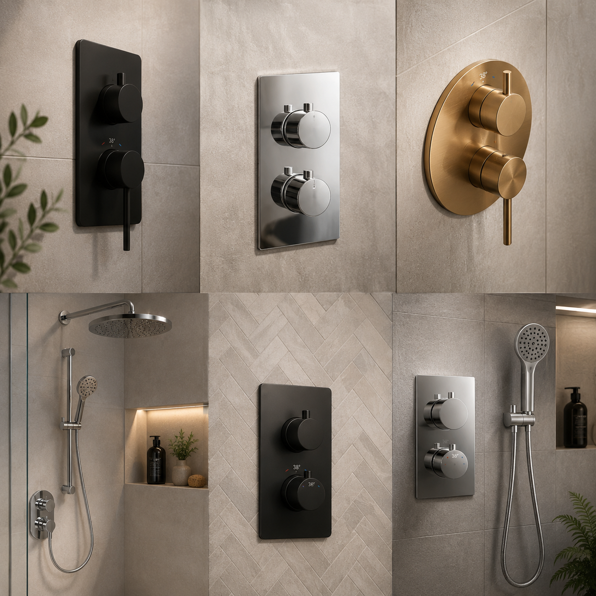 This Is An Image Of A Collection Page For Shower Mixers
