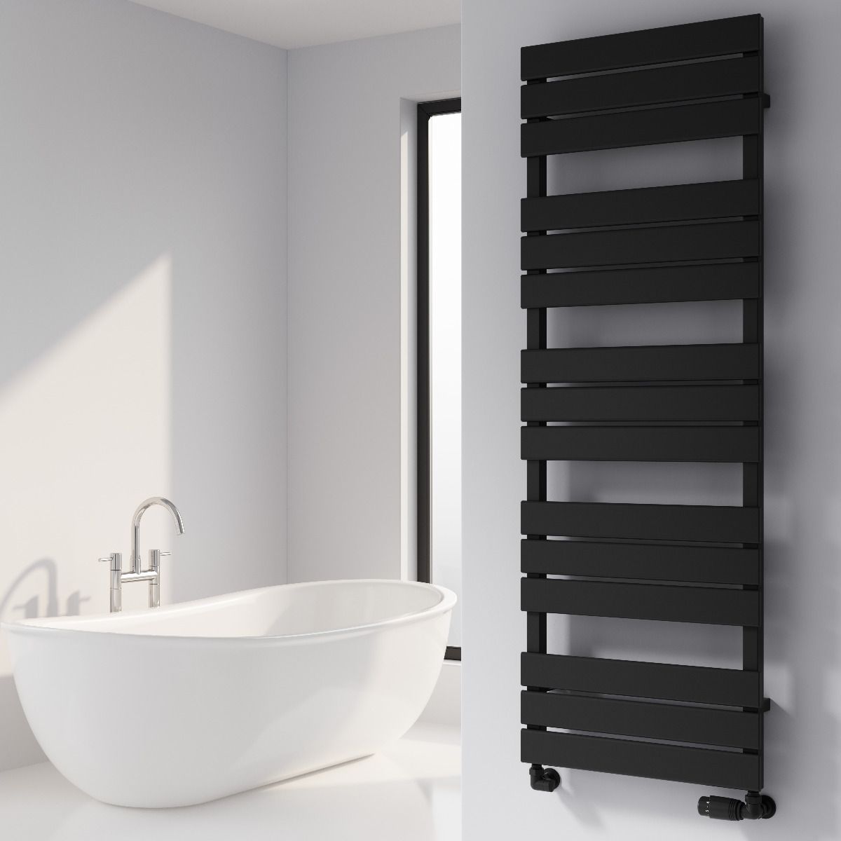 Reina Avola Towel Rail In Anthracite Colour