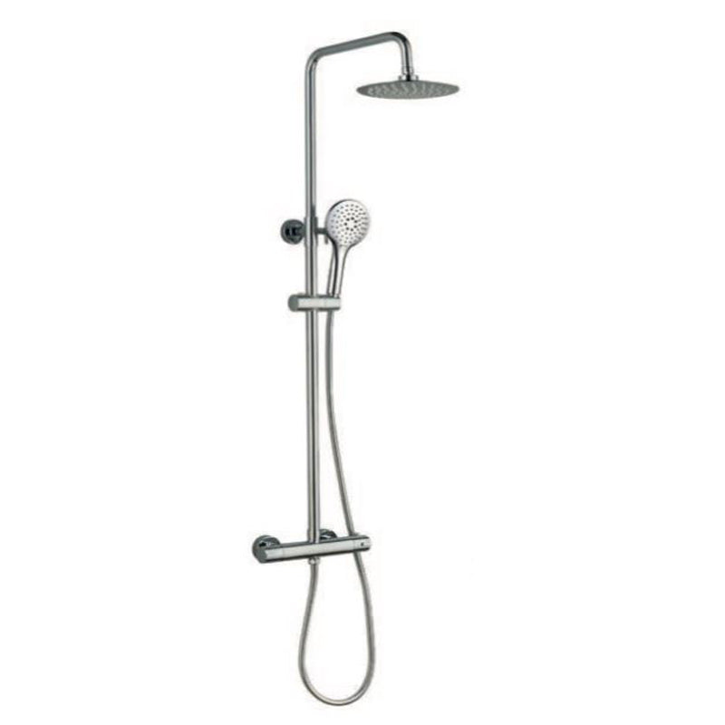 TB Menai Premium Round Thermostatic Overhead Shower Kit Adjustable Riser Rail | 1 Size, 5 Colours