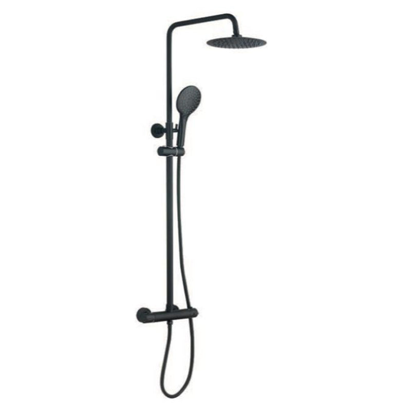 TB Menai Premium Round Thermostatic Overhead Shower Kit Adjustable Riser Rail | 1 Size, 5 Colours