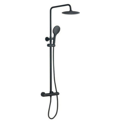 TB Menai Premium Round Thermostatic Overhead Shower Kit Adjustable Riser Rail | 1 Size, 5 Colours