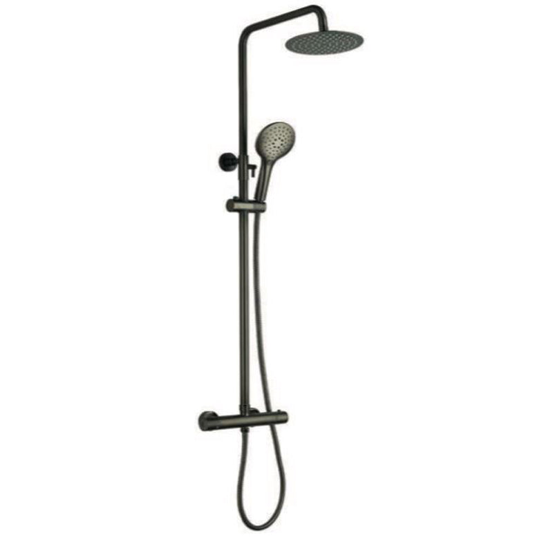TB Menai Premium Round Thermostatic Overhead Shower Kit Adjustable Riser Rail | 1 Size, 5 Colours