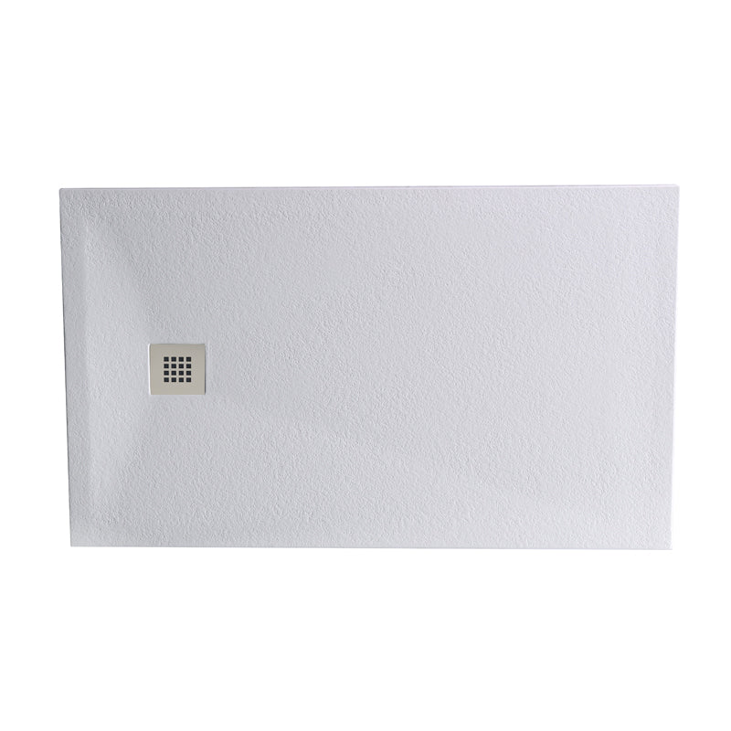 TB Rectangle 35mm Slate White Shower Tray Premium Gelcoat Stone Resin Construction