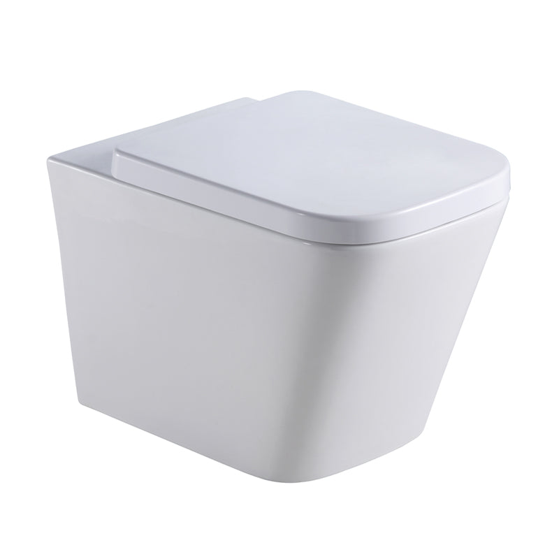 TB Milan Rimless Wall Hung Square Toilet Complete Set