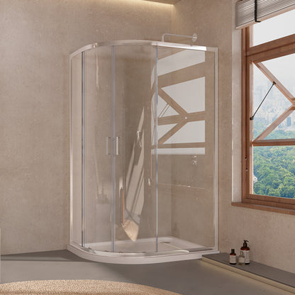 TB 2 Door Offset Quadrant Shower Enclosure Universal Left/Right-Hand Fitting
