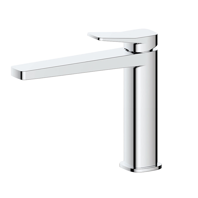 RAK-Petit Square Mid Height Basin Mixer Premium Solid Brass Build