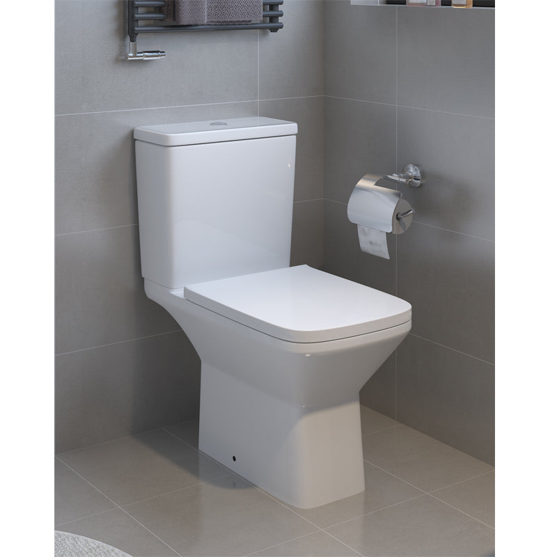 TB Plumb Essentials Square Rimless CC Pan & Cistern in One Box