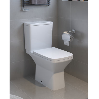 TB Plumb Essentials Square Rimless CC Pan & Cistern in One Box