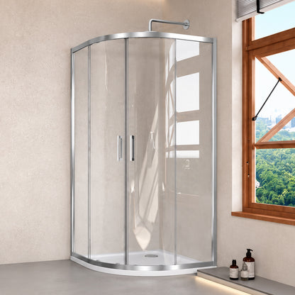 TB Glass and Trays 2 Door Quadrant 6mm Toughed Safety Glass - 1900mm high