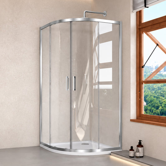 TB Glass and Trays 2 Door Quadrant 6mm Toughed Safety Glass - 1900mm high