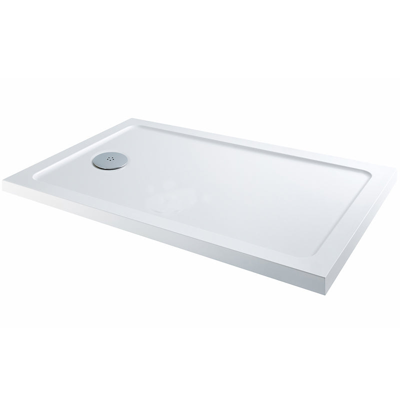 TB Rectangle 30mm Low Profile Shower Tray Gelcoat Stone Resin Construction