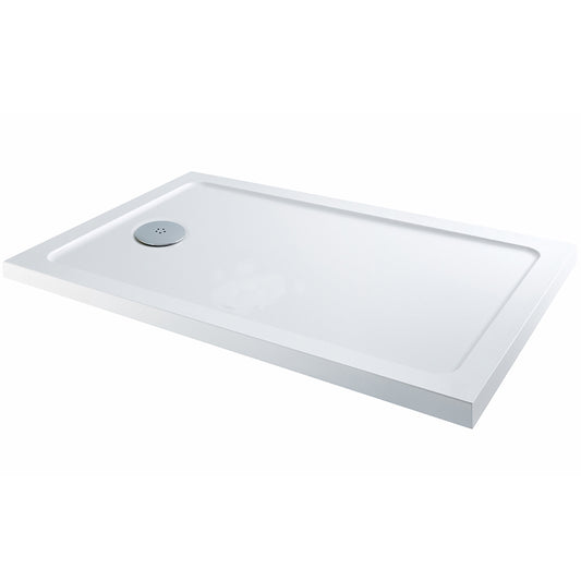 TB Rectangle 30mm Low Profile Shower Tray Gelcoat Stone Resin Construction