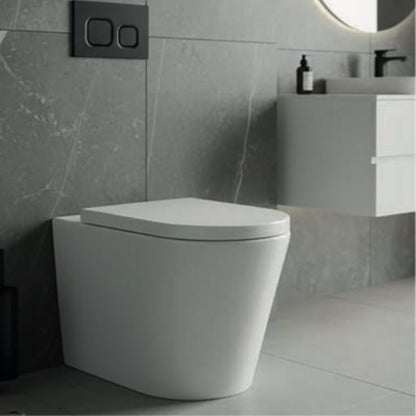 TB Ferrara Plus Rimless Back-to-Wall D Shape Toilet Complete Set