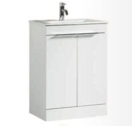 Tailored Bathrooms Sora 600mm Two Door F/S Vanity & Ceramic Basin