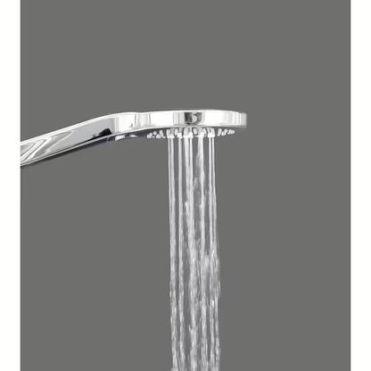 Euroshowers Thermostatic Shower System In Black, Adjustable Rail