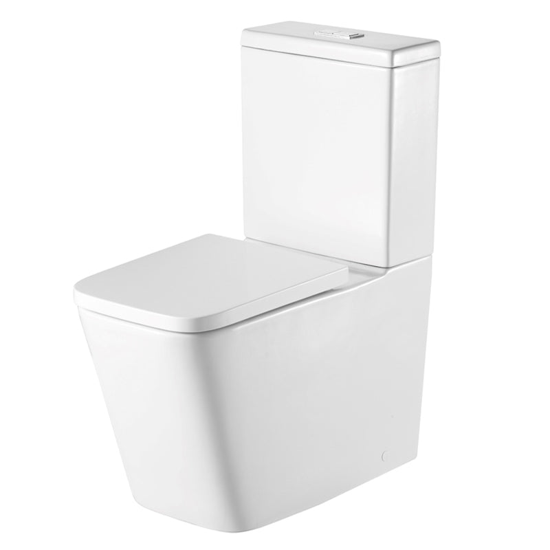 TB Milan Rimless Close Coupled Square Toilet Space Efficient Design