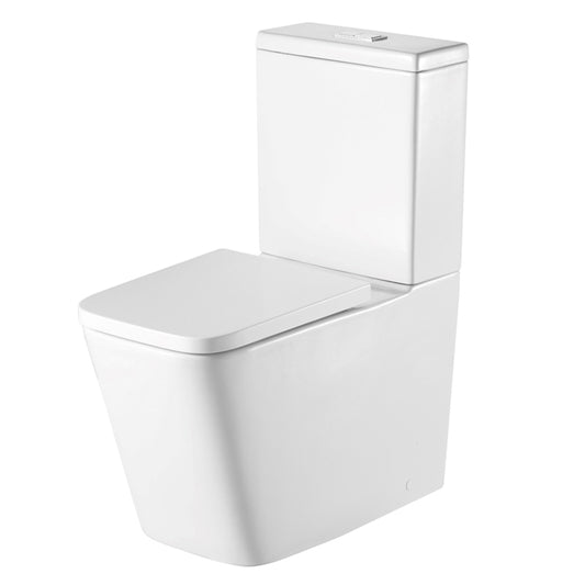 TB Milan Rimless Close Coupled Square Toilet Space Efficient Design