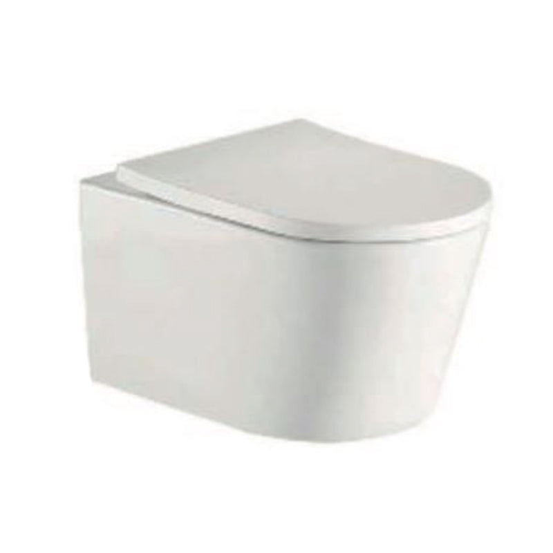 TB Ferrara Plus Wall Hung Rimless D Shape Toilet Complete Set