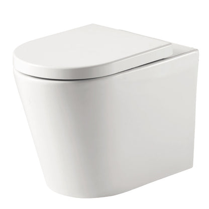 TB Ferrara Plus Rimless Back-to-Wall D Shape Toilet Complete Set