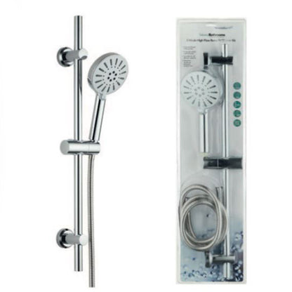 TB 5 Mode High Flow Retro Fit Shower Kit Premium 1.5m Stainless Steel Hose
