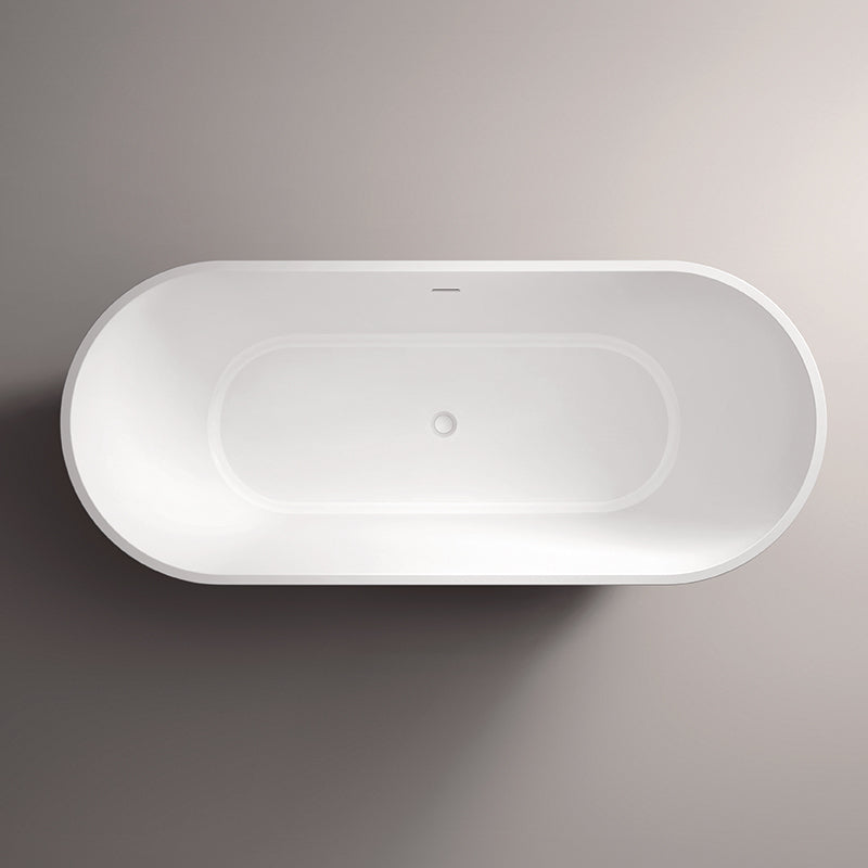 TB Amalfi Gloss White Freestanding Bath Included White Waste
