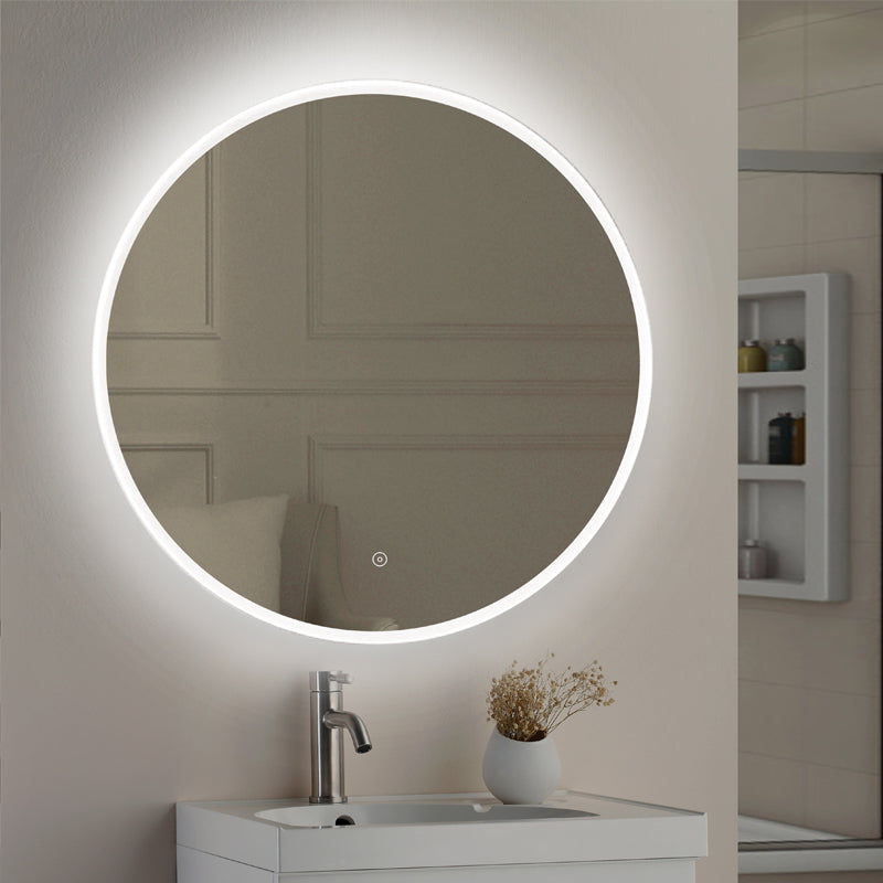 TB Lily Slimline LED Round Touch Mirror Built-in Demister | 3 Sizes