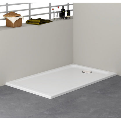 TB Rectangle 30mm Low Profile Shower Tray Gelcoat Stone Resin Construction