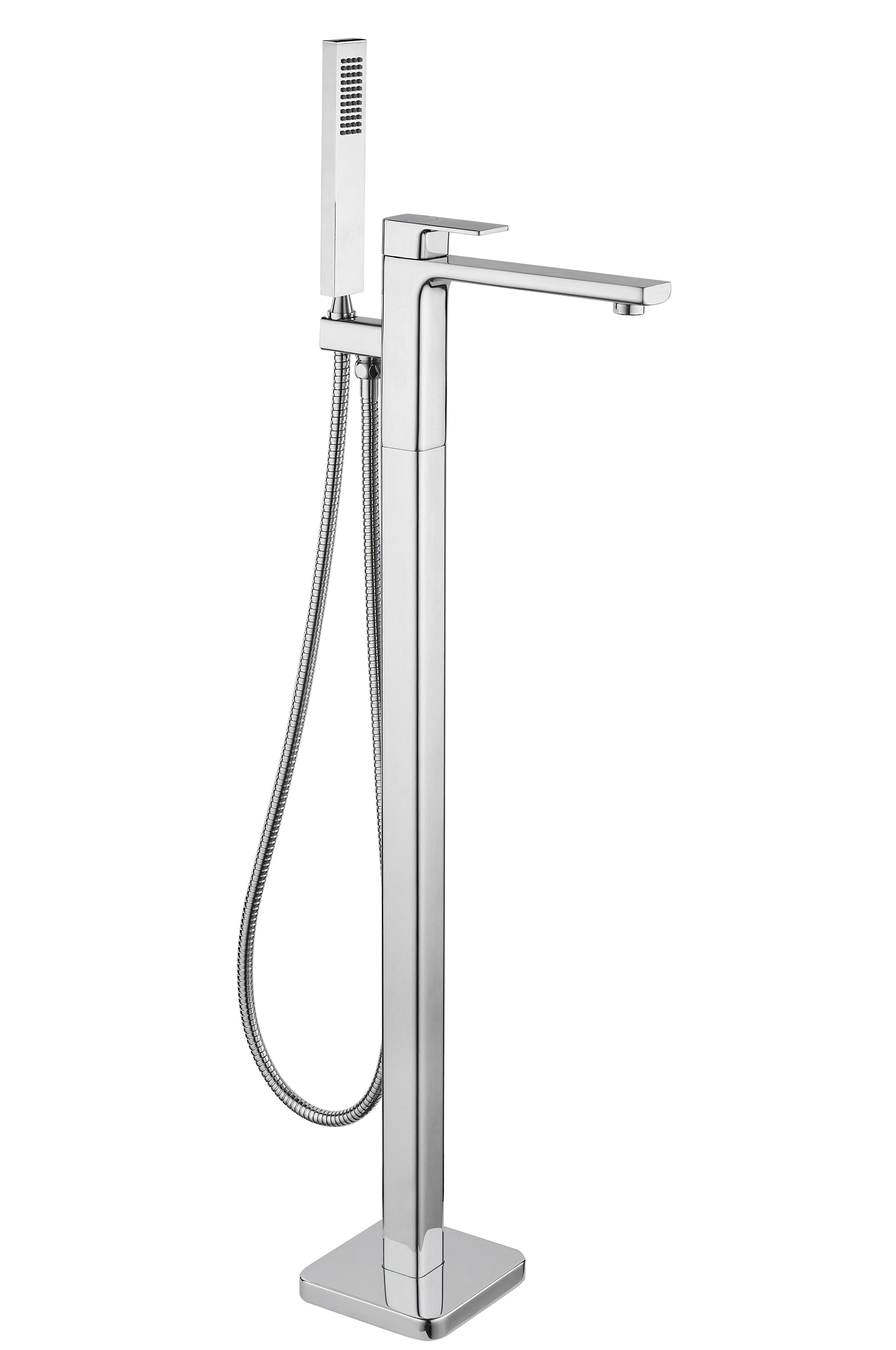 TB+ Quadrado Square Freestanding Bath Tap with Shower Mixer