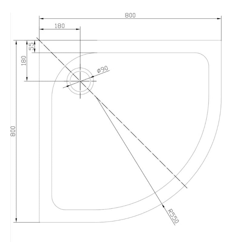 TB Quad 30mm Low Profile Shower Tray Expertly Engineered Long-Lasting Performance