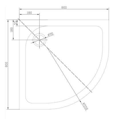 TB Quad 30mm Low Profile Shower Tray Expertly Engineered Long-Lasting Performance