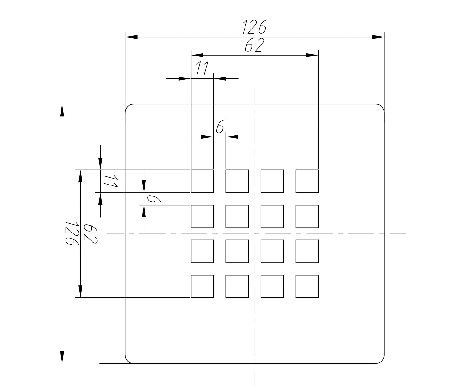 TB Waste Grill for Slate Trays Premium Finish Options