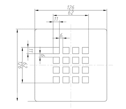 TB Waste Grill for Slate Trays Premium Finish Options