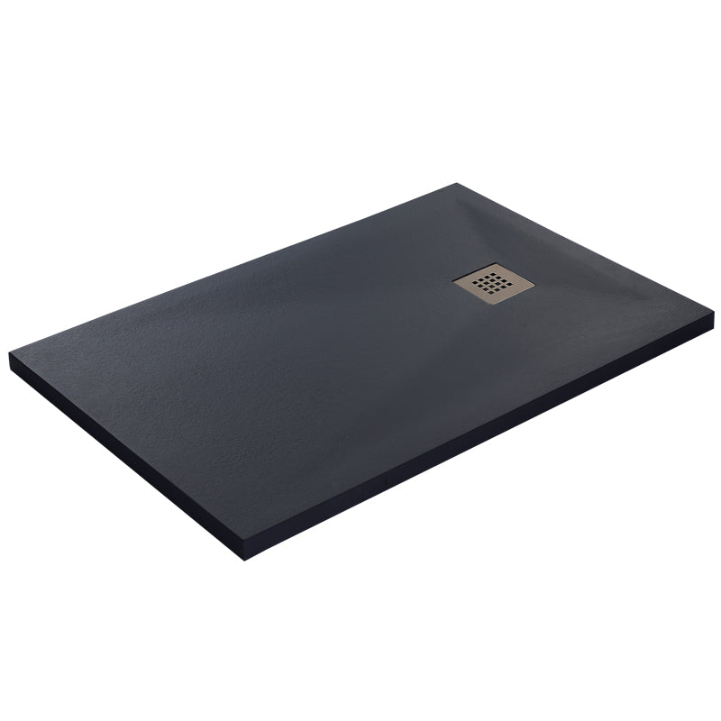 TB Rectangle 35mm Slate White Shower Tray Premium Gelcoat Stone Resin Construction