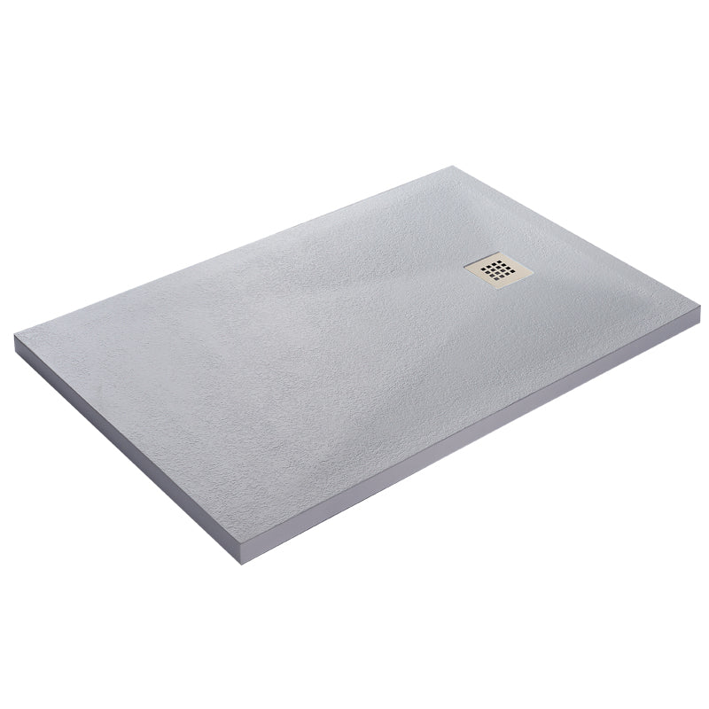 TB Rectangle 35mm Slate White Shower Tray Premium Gelcoat Stone Resin Construction