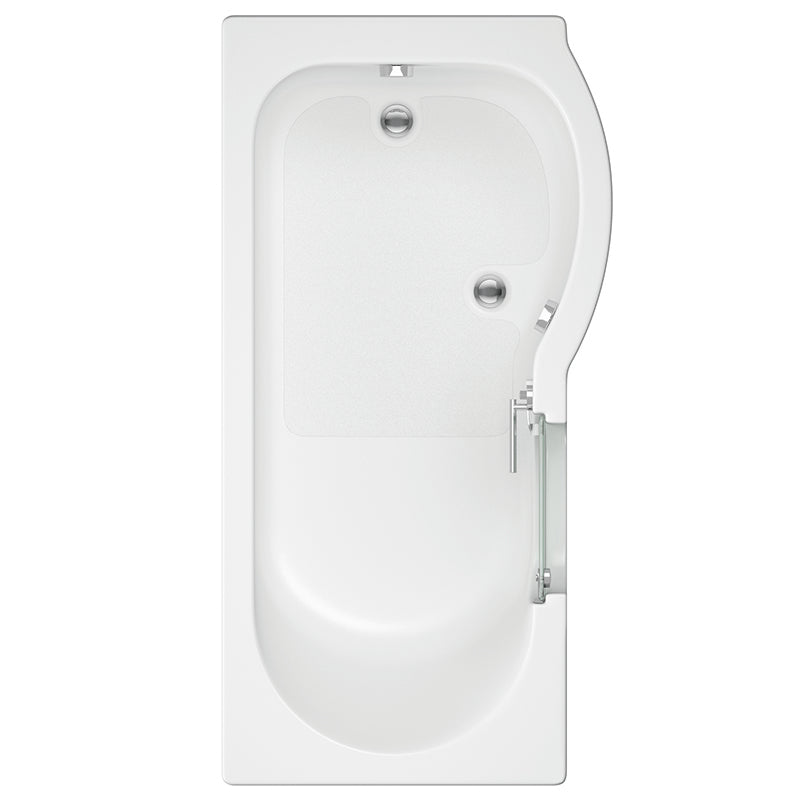 Mantaleda Carnelian Walk-In Bath with Screen & Low Threshold Door In White
