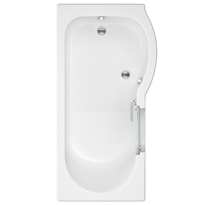 Mantaleda Carnelian Walk-In Bath with Screen & Low Threshold Door In White