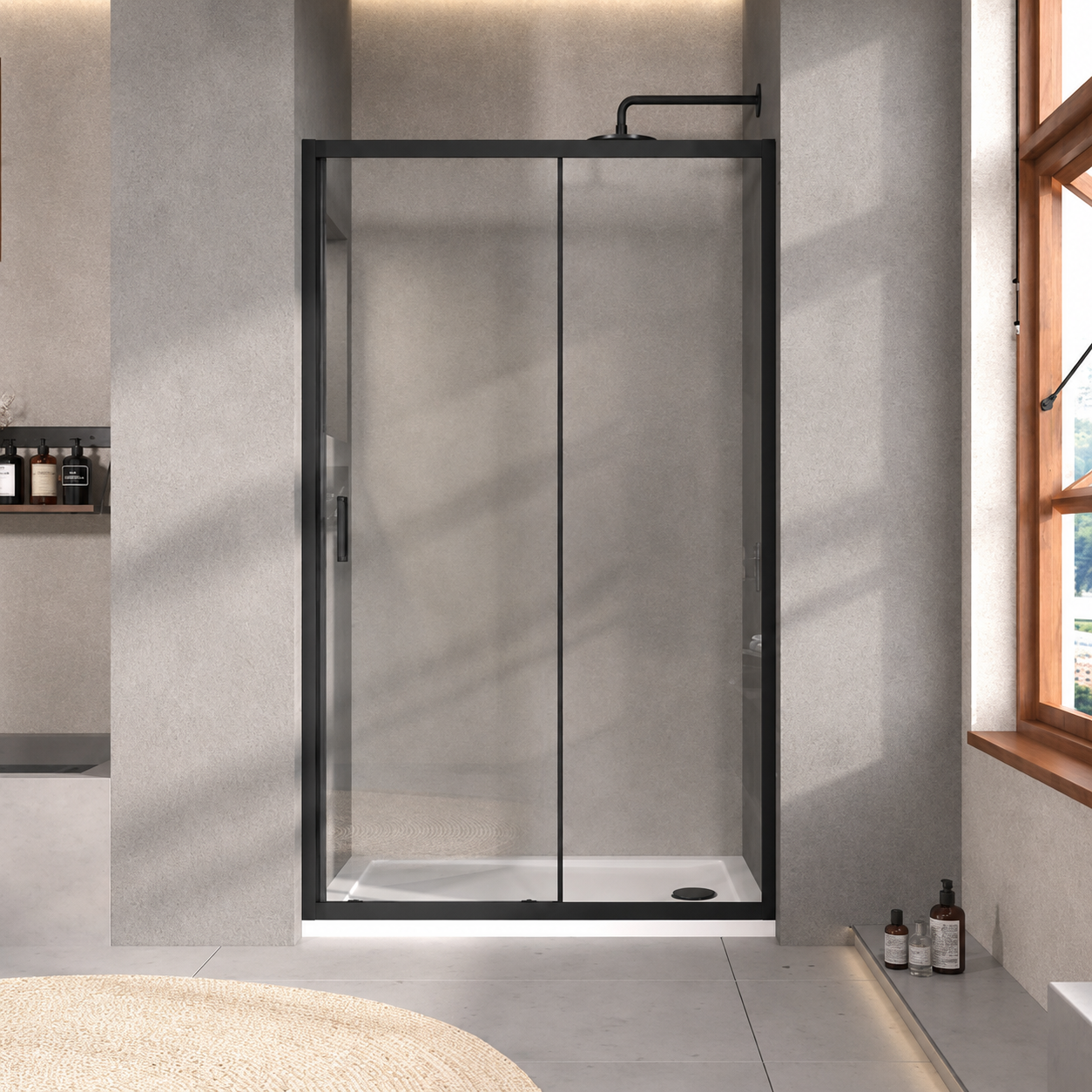 TB Glass and Trays Shower Doors Sliding 6mm toughened safety glass - 1900mm high