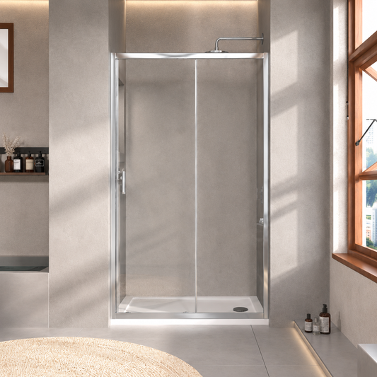 TB Glass and Trays Shower Doors Sliding 6mm toughened safety glass - 1900mm high