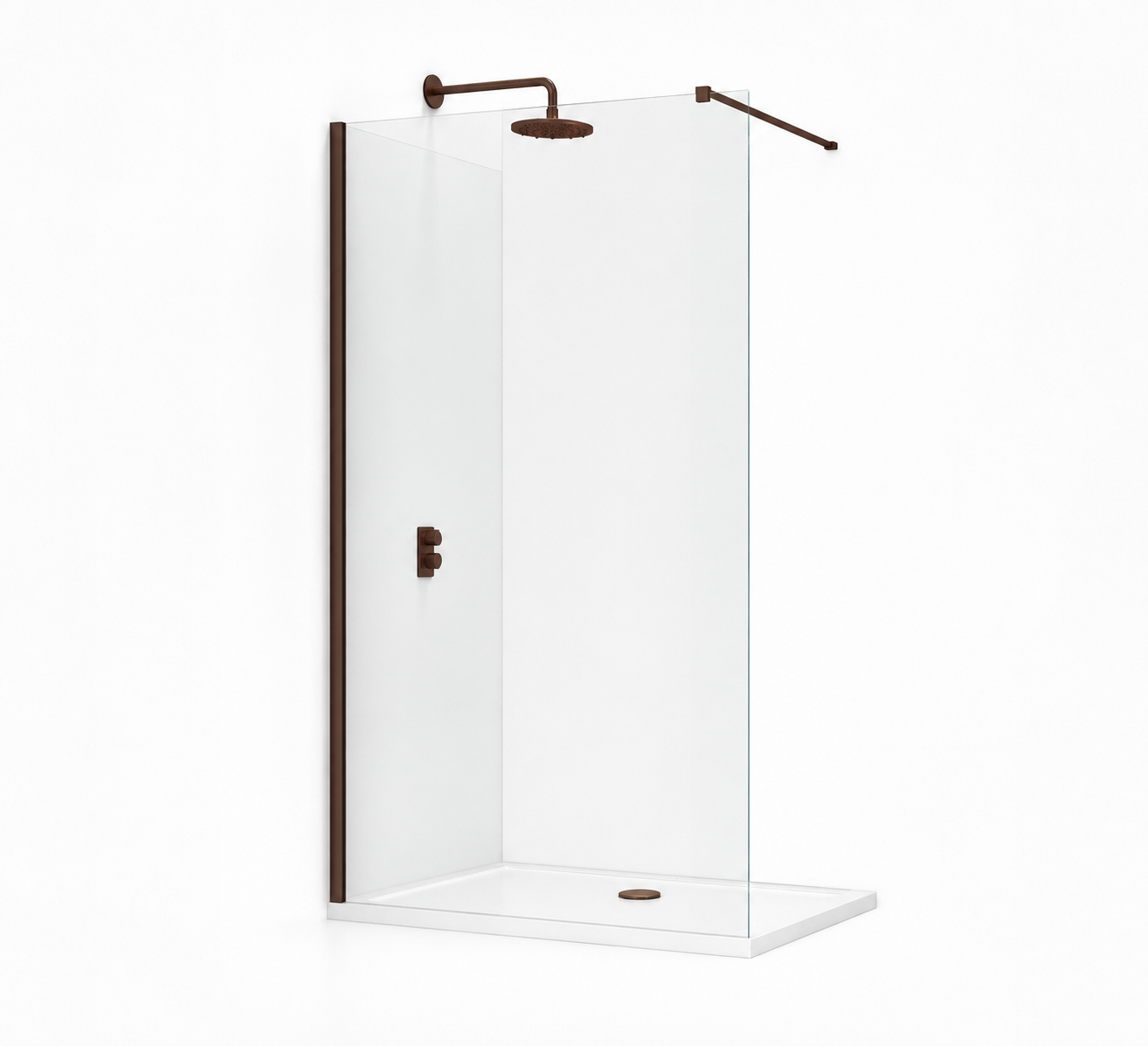 TB TI8 Wetroom Panel 8mm Toughened Safety Glass | 1 Colour, 6 Sizes