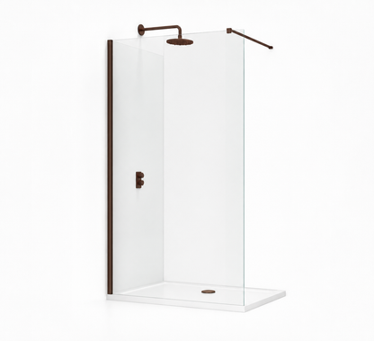 TB TI8 Wetroom Panel 8mm Toughened Safety Glass | 1 Colour, 6 Sizes