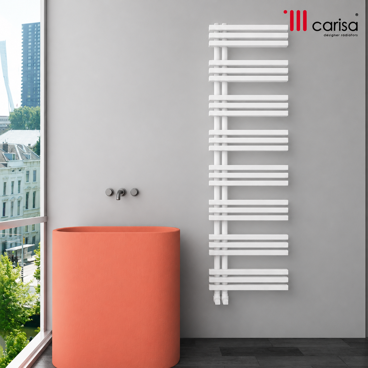 Carisa TERRA Aluminium Designer Radiator | 3 Colours, 3 Sizes